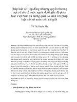 pháp luật về hợp đồng nhượng quyền thương mại có yếu tố nước ngoài dưới giác độ pháp luật việt nam và tương quan so sánh với pháp luật một số nước trên thế giới