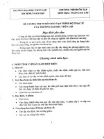 đề cương thi cao học thủy lợi