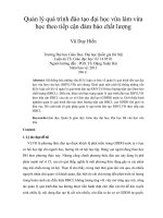 quản lý quá trình đào tạo đại học vừa làm vừa học theo tiếp cận đảm bảo chất lượng