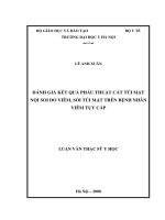 đánh giá kết quả phẫu thuật cắt túi mật nội soi do viêm, sỏi túi mật trên bệnh nhân viêm tụy cấp
