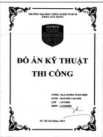 Đồ án Kỹ thuật thi công
