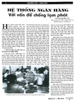 Hệ thống ngân hàng với vấn đề chống lạm phát