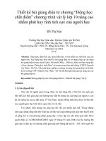 thiết kế bài giảng điện tử chương động học chất điểm chương trình vật lý lớp 10 nâng cao nhằm phát huy tính tích cực của người học