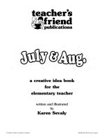scholastic skills july and august month