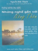 Hướng nghiệp dạy nghề  Những nghề gắn với nông thôn