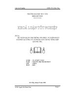 ĐỀ TÀI: Kế toán quản trị thông tin phục vụ kiểm soát chi phí tại công ty cổ phần xây dựng tổng hợp Quảng Trị