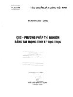 phương pháp thí nghiệm bằng tải trọng tĩnh ép dọc trục