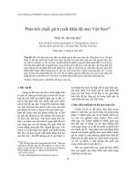 Phân tích chuỗi giá trị xuất khẩu dệt may Việt Nam