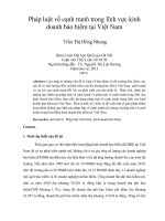 pháp luật về cạnh tranh trong lĩnh vực kinh doanh bảo hiểm tại việt nam