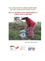 số tay hướng dẫn nuối ghép cá chẽm với cá rô phi