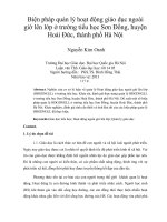 biện pháp quản lý hoạt động giáo dục ngoài giờ lên lớp ở trường tiểu học sơn đồng, huyện hoài đức, thành phố hà nội