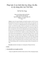 pháp luật về các hình thức huy động vốn đầu tư xây dựng nhà ở tại việt nam