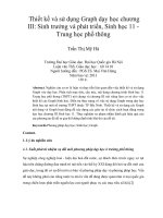 thiết kế và sử dụng graph dạy học chương iii sinh trưởng và phát triển, sinh học 11 - trung học phổ thông