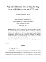 pháp luật về bảo đảm tiền vay bằng bất động sản tại ngân hàng thương mại ở việt nam