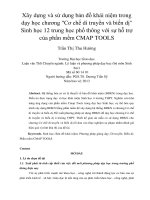 xây dựng và sử dụng bản đồ khái niệm trong dạy học chương cơ chế di truyền và biến dị sinh học 12 trung học phổ thông với sự hỗ trợ của phần mềm cmap tools