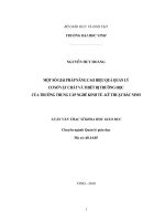 ĐỀ TÀI: Một số giải pháp nhằm nâng cao hiệu quả quản lý cơ sở vật chất và thiết bị trường học của TRUNG CẤP NGHỀ  Y TẾ BẮC NINH