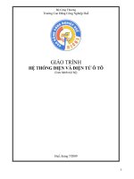 Giáo trình Hệ thống điện và điện tử ô tô  CĐ Công nghiệp Huế