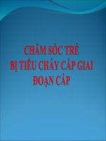 chăm sóc trẻ bị tiêu chảy ở giai đoạn cấp