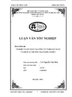 Nghiệp vụ kế toán tại Công ty TNHH SXTM Nghĩa Nghĩa