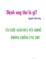 bệnh ung thư là gì - giáo dục sức khỏe phòng chống ung thư
