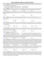 trắc nghiệm máy biến áp, truyền tải điện