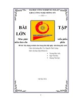 phát triển phần mềm theo cấu phần Đề tài: Xây dựng website cho trung tâm hội nghị  nhà hàng tiệc cưới