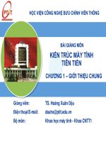 bài giảng môn kiến trúc máy tính tiến tiến