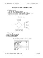 BÀI TẬP LỚN MÔN CẤP THOÁT NƯỚC