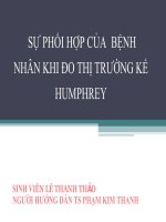 sự phối hợp của bệnh nhân khi đo thị trường bằng thị trường kế humphrey