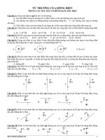 trắc nghiệm từ trường của dòng điện