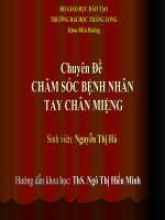 chăm sóc bệnh nhân tay chân miệng tại bệnh viện đa khoa đức giang