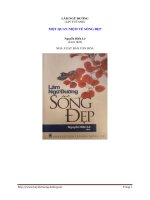 Một quan niệm về sống đẹp  Nguyễn Hiếu Lê