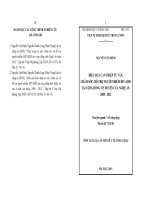 hiệu quả can thiệp tư vấn, chăm sóc, hỗ trợ người nhiễm hiv aids tại cộng đồng ở 5 huyện của nghệ an, 2008 - 2012 (tt)