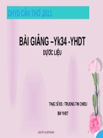 bài giảng dược liệu
