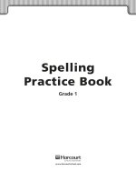 spelling practice book grade 1