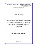 chế tạo nghiên cứu tính chất và hình thái cấu trúc vật liệu composite trên cơ sở copolyme etylen viyl axetat và nanosilica