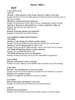 Phrasal Verb PUT,TURN đầy đủ nghĩa