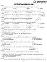 ôn tập tổng ôn kim loại