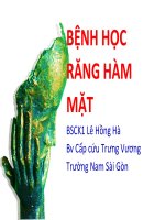 Bài   bệnh học răng hàm mặt