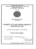 nghiên cứu hệ thống định vị ôtô bằng gps