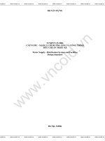 cấp nước mạng lưới đường ống và công trình tiêu chuẩn quốc tế