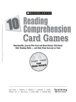 reading comprehension card games