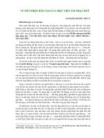 Mũi nhọn đào tạo của học viện âm nhạc Huế