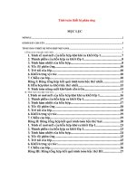 tính toán thiết bị phản ứng