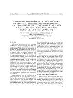 áp dụng phương pháp chi tiết hóa thống kê và máy tạo thời tiết las-wg để đánh giá các đại lượng mưa cực trị theo các kịch bản khí hậu cho vùng đồng bằng ven biển huyện gio linh quảng trị