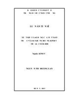 XUẤT KHẨU LAO ĐỘNG CỦA VIỆT NAM TRƯỚC VÀ SAU KHỦNG HOẢNG KINH TẾ THẾ GIỚI NĂM 2008