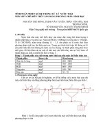TÍNH TOÁN THIẾT kế hệ THỐNG xử lý nước THẢI NHÀ máy CHẾ BIẾN THỦY sản BẰNG PHƯƠNG PHÁP SINH học