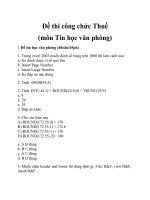 Đề thi công chức thuế môn tin học có đáp án