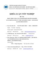 Hoàn thiện công tác giám định bồi thường bảo hiểm xe cơ giới tại công ty TNHH bảo hiểm Fubon chi nhánh tại tỉnh Bình Dương  Nguyễn Quốc Pháp.