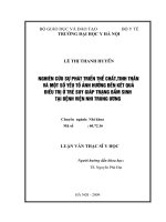 Nghiên cứu sự phát triển thể chất,tinh thần  và một số yếu tố ảnh hưởng đến kết quả  điều trị ở trẻ suy giáp trạng bẩm sinh tại bệnh viện nhi trung ương